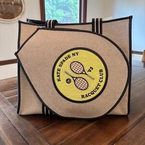 ♠️  Kate Spade Grand Slam Tennis Racquet Bag Tote 🎾